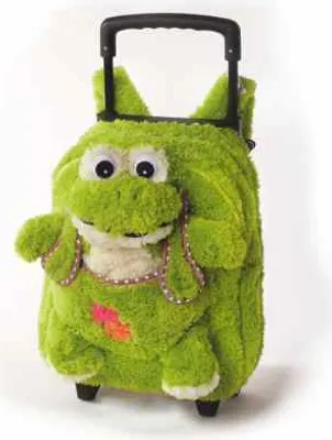 Produktbild von Kindertrolly Frosch für kleine Abenteurer, Rucksack Trolley für Kinder in süßem Design
