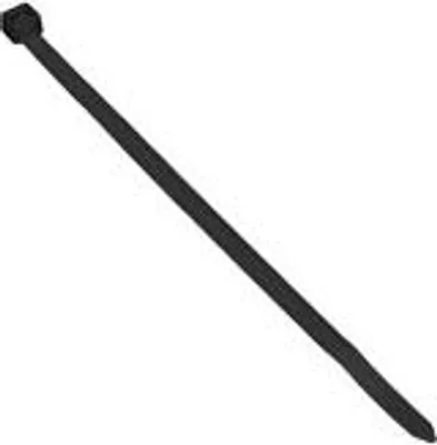 Immagine prodotto di Fascette, nere, resistenti ai raggi UV, larghezza 2,5 mm, lunghezza 100 mm, 100 pezzi.