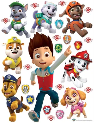 Produktbild von AG Design Wandstickers Paw Patrol, 65 x 85 cm