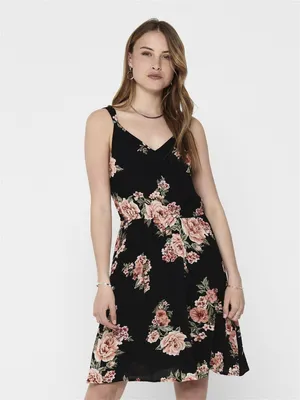 Productafbeelding van ALLEEN 15157655, Volwassene, Vrouw, Zwart, Viscose, 100% Viscose, Machinewasbaar op 30°C, Niet bleken, Niet in de droger gebruiken, Strijken op lage temperatuur...