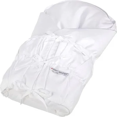 Obrázek produktu pro LITTLE ANGEL Zavinovačka šněrovací pevná záda ANGEL - Outlast® 77x77cm bílá