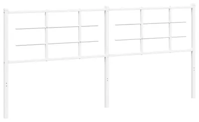 Produktbild von vidaXL Ersatz-Kopfteil Metall Weiß 200 cm