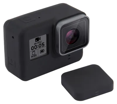 Image de Coque de protection en silicone PULUZ pour GoPro Hero 5 et 6, noire