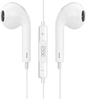Obrázok produktu pre XO Káblové slúchadlá S8 jack Aux 3,5 mm jack pripojenie slúchadiel do uší s mikrofónom kompatibilné so smartfónom biele