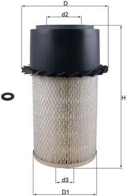 Immagine prodotto di Filtro aria MAHLE LX 17