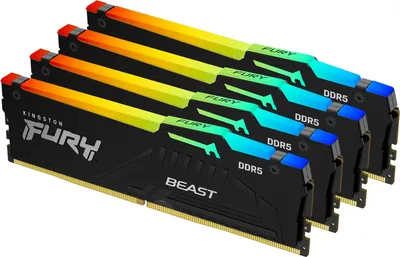 Image de Kingston Technology FURY Beast RGB module de mémoire 4 x 32 Go