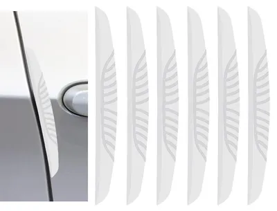 Produktbild von Türkantenschutz Auto 6 Stück Weiß PVC Kratzschutz für Autotüren