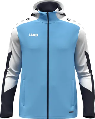 Produktbild von Jako Dynamic Trainingsjacke mit Kapuze Herren hellblau weiß marine Gr 3XL