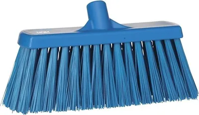 Image de Vikan Bezem Hard Blauw 33 cm