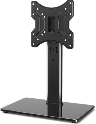Image de Support TV Réglable en hauteur pour téléviseurs 23-43 pouces jusqu'à 30 KG - Pied TV pivotant VESA 200x200