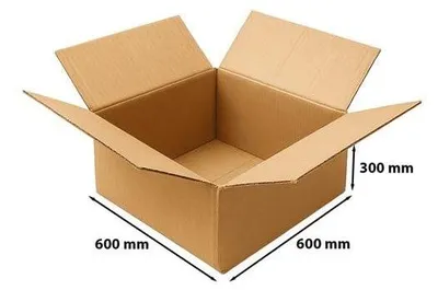 Zdjęcie produktu dla Karton Klapowy Pudełko Kartonowe 600x600x300mm B360