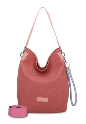 Produktbild von Fritzi aus Preußen Schultertasche Umhängetasche Wudy03 Canvas Hobo Bag Rusty hellrot