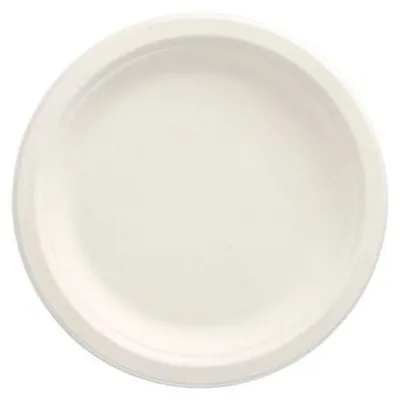 Produktbild von Teller, Zuckerrohr "pure" ungeteilt Ø 18 cm · 2 cm weiss