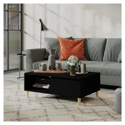 Produktbild von Couchtisch Schwarz 90x60x35cm Holzwerkstoff