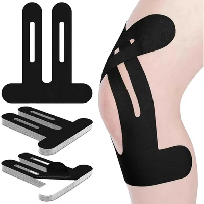 Productafbeelding van Kinesiologie tape, waterdicht, latexvrij, 5 stuks in de kleur zwart