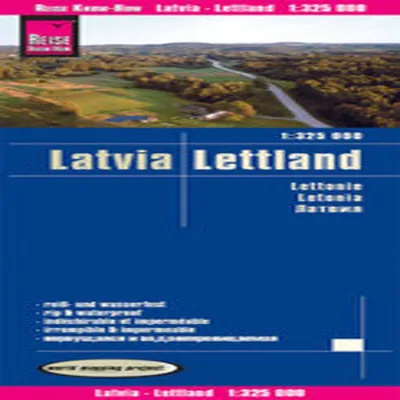 Produktbild von Reise Know-How Landkarte Lettland / Latvia 1:325.000