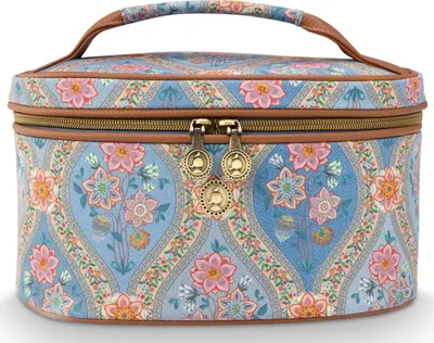 Produktbild von PIP STUDIO Cleo Ornamento Blue Kosmetiktasche 26cm