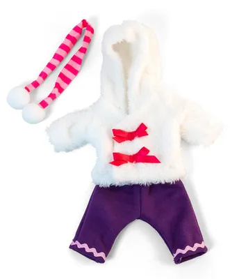 Produktbild von Miniland 31638 Puppenkleidung, weiß, violett, pink, 32cm
