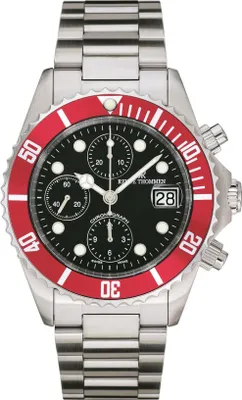 Produktbild von Revue Thommen Herrenuhr Diver Chrono Automatik  in Schwarz-Rot 17571.6136