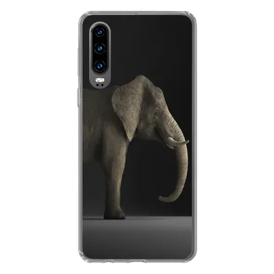 Produktbild von MuchoWow® Handyhülle Schutzhülle Hülle für Huawei P30 Elefant - Tiere - Licht Silikon Softcase Handy Hülle - Kartenbesitzer