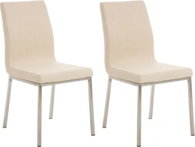 Produktbild von 2er Set Esszimmerstühle Colmar Stoff creme