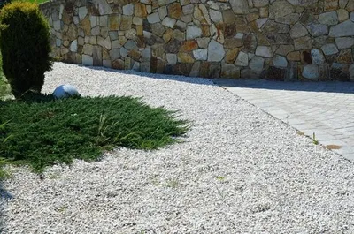 Produktbild von Best for Garden Trittsteine Granit Ziersplitt Weiß 8-16 mm-50kg