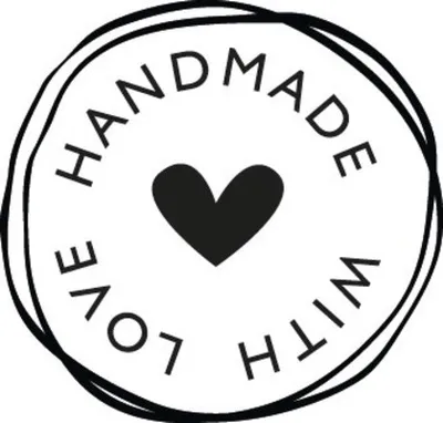 Produktbild von Stempel Handmade with love", 3cm ø"