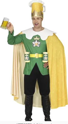 Produktbild von Bierkönig Herrenkostüm für Fasching Größe: XL / 54-56
