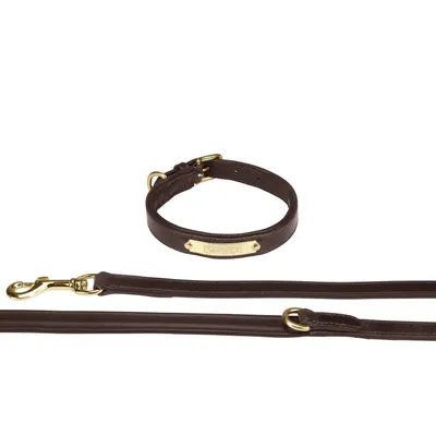 Produktbild von Eskadron Leather Hundeset Halsband und Leine
