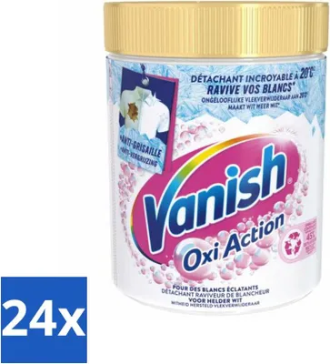 Produktbild von Vanish – Fleckenentferner – Oxi Action Whitening Booster – Für weiße Wäsche – Pulver – 940 g - Vorteilspack - 24 Stücke