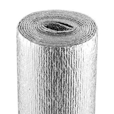 Produktbild von VEVOR Dvojitá reflexná izolačná rolka, sálavá bariéra s penovým jadrom, 3,2 mm, 48 palcov x 10 stôp, obojstranný tepelne reflexný štít z hliníkovej fólie Tepelná izolácia