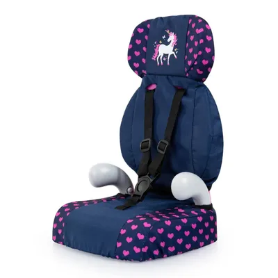 Produktbild von Bayer Design 67554AA Puppenautositz, mit Kopfstütze, Armlehne, Sitz für Puppen, Puppenzubehör, Einhorn