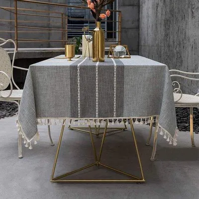 Produktbild von Famanu Tischdecke wasserabweisend für Küchentisch - modernes Design mit glatter Oberfläche