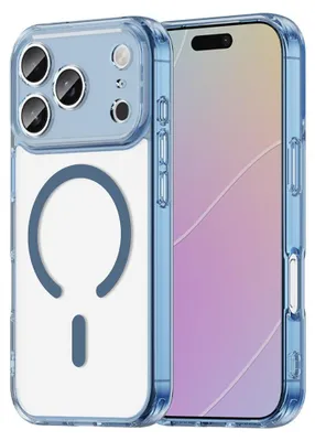 Produktbild von iPhone 17 Pro Hülle - Coverup Clear TPU Back Cover - MagSafe Compatible - Blau