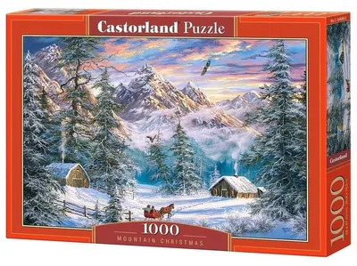 Obrázek produktu pro Castorland Mountain Christmas 1000 pcs, 1000 kusů, Krajina, 9 rok/roky