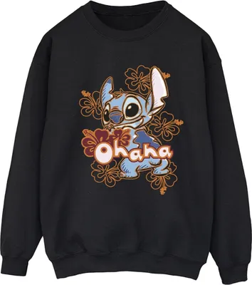 Produktbild von Disney - "Ohana" Sweatshirt für Damen BI22823 (S) (Schwarz)