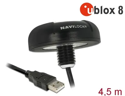 Produktbild von Navilock NL-8004U, USB, L1, 1575,42 MHz, 26 s, 1 s, GGA, GSA, GSV, RMC, VTG