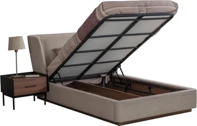 Produktbild von Design Komplett 4tlg Schlafzimmer Bett Nachttisch Modern Kommode Neu