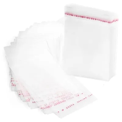Cellophanebeutel transparent, 200 St., 12x18 cm, Klebeverschluss