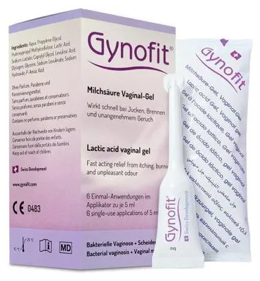 Image de Gel vaginal Gynofit à l'acide lactique 6X5 ml