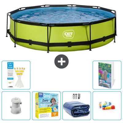 Imagen del producto de Conjunto de piscina para exteriores - 360x76 cm - 5 piezas - Modelo S181