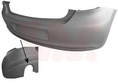 Produktbild von VAN WEZEL Heckstoßstange Stoßfänger Hinten für VW Polo Schrägheck (6R1, 6C1)