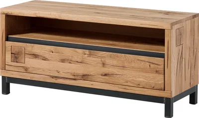 Image de MASSIVMOEBEL24 | Meuble TV 120x40 Chêne sauvage huilé Bois naturel VILLANDERS #112