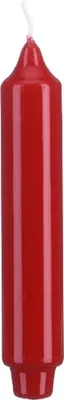 Produktbild von Lackkerzen Stabkerzen mit Zapfenfuß Rot 250 x Ø 30 mm, 12 Stück