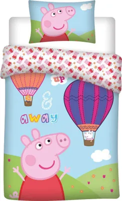 Immagine prodotto di Biancheria da letto per bambini Peppa Wutz, Molly Mietze & Luzie Locke, piumone 100x135 + cuscino 40x60 cm, 100% cotone