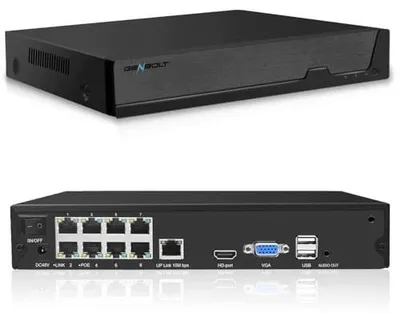 Zdjęcie produktu dla Rejestrator nvr poe 4K 10 kanałowy do kamer IP system monitoringu cctv