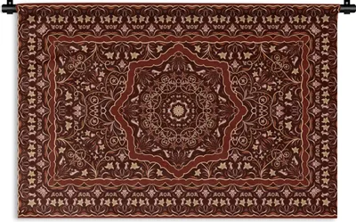 Produktbild von MuchoWow® Wandteppich Wandbehang Persischer Teppich - Teppich - Mandala 120x80 cm Tapisserie Dekoration Wandtuch - Wanddekorationen - Wandtücher