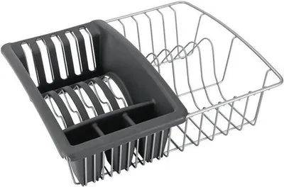 Productafbeelding van Afvoer- en Afdruiprek met Besteklade - 32 x 52 x 11 cm - Aquatex Polytherm