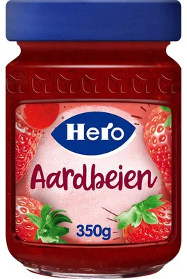 Immagine prodotto di Marmellata di fragole Hero 350 g - Ingredienti naturali al 100%, piacere fruttato