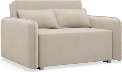 Produktbild von Selsey Duelia – Schlafsofa 2-Sitzer mit Bettkasten, Chenille hydrophob, Beige